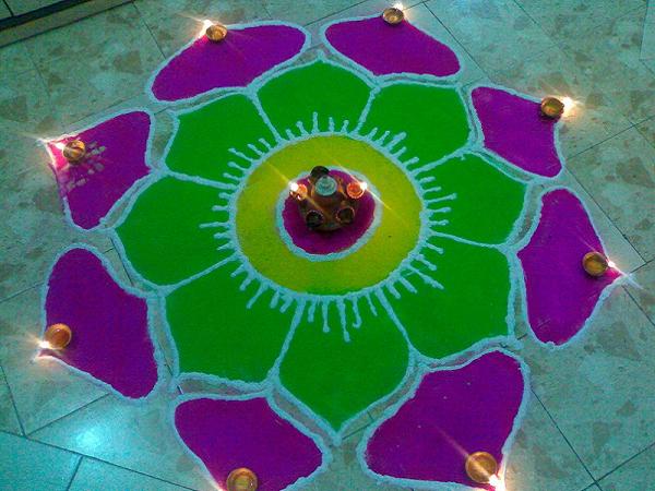 rangoli for diwali