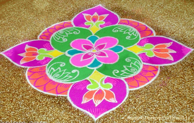 simple rangoli designs for diwali