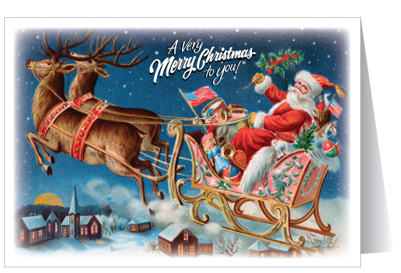 Christmas Cards with Santa Claus