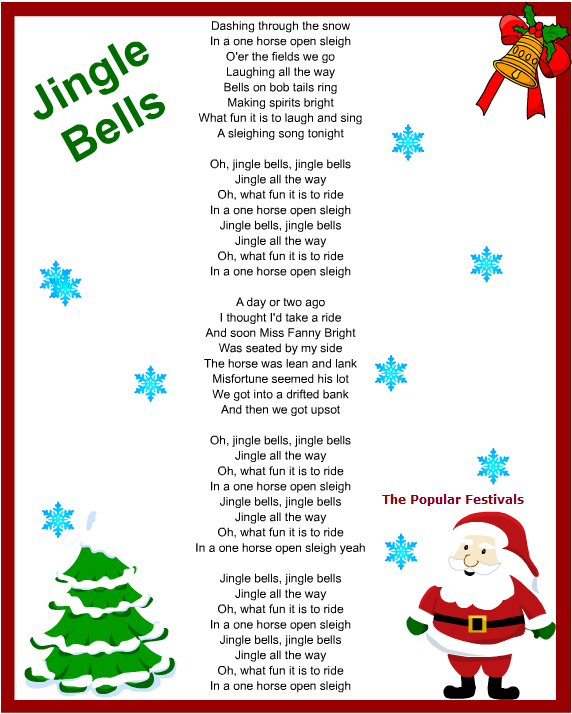 Christmas Carols, Songs and Lyrics