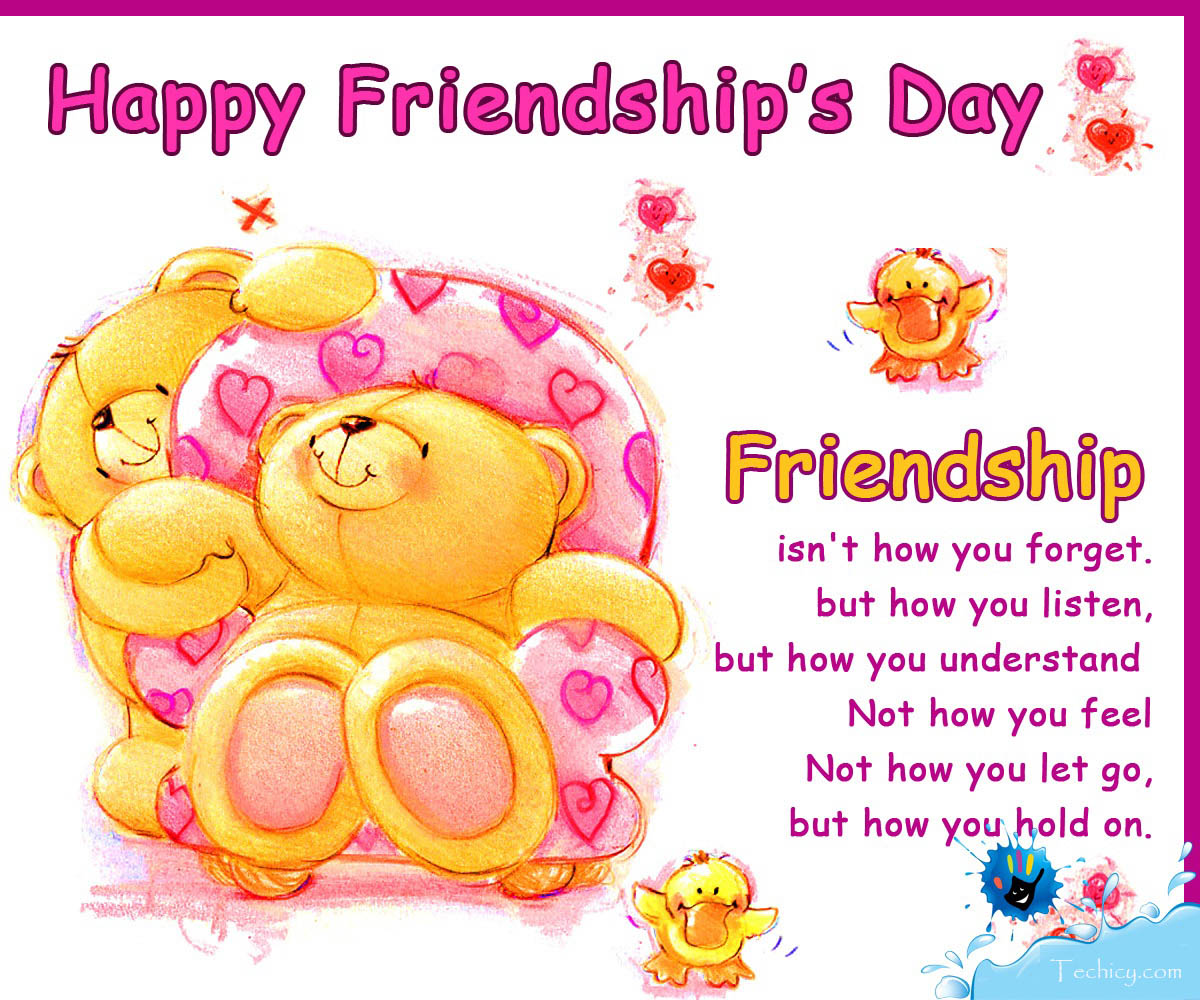 Adorable Friendship Day Greeting Cards
